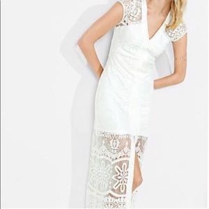 Lace white dress